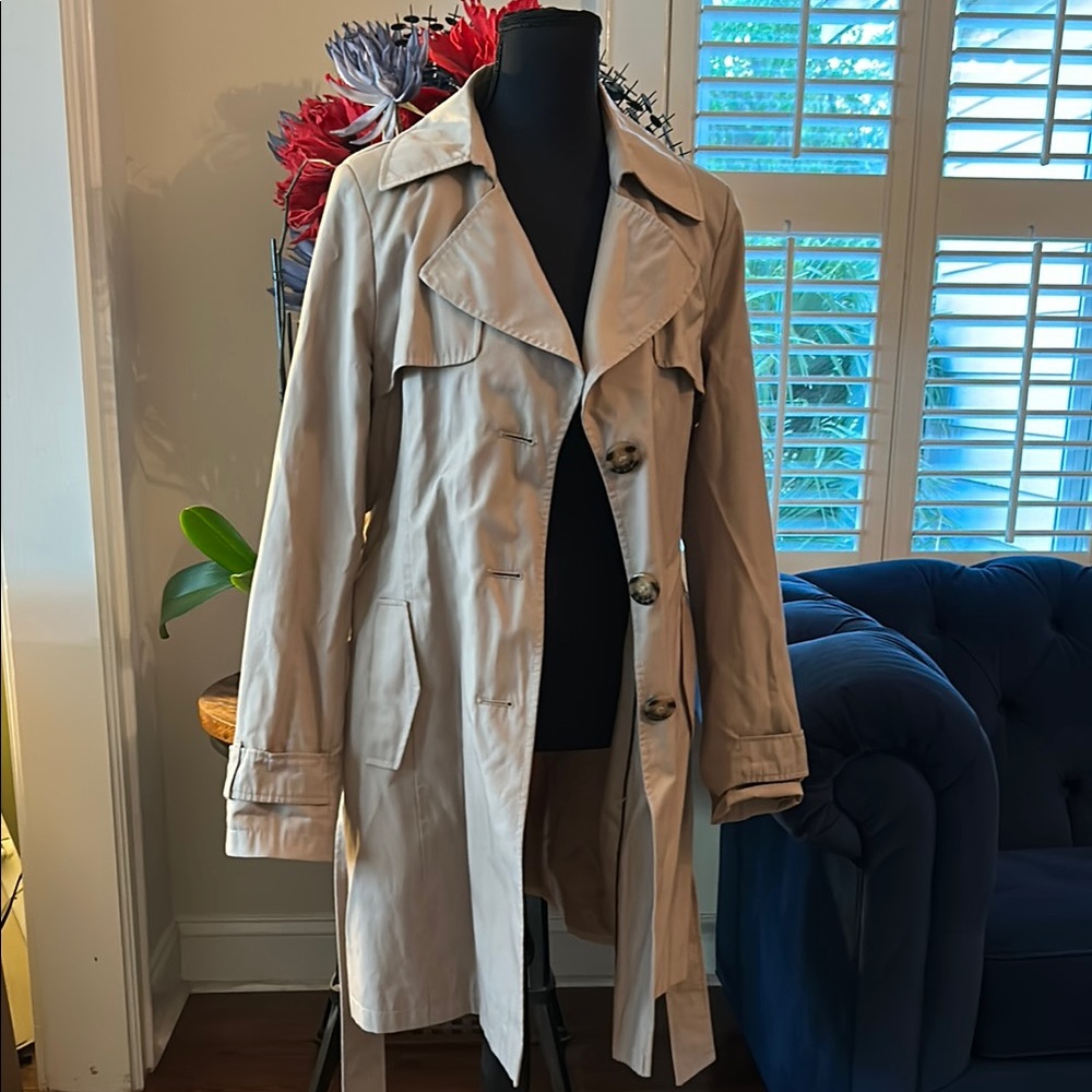 Halogen Beige Trench Coat